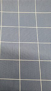TECIDO TRICOLINE GRIDE AZUL