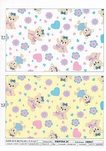 Tecido Flanela Estampado 0,80 Largura Pimpona