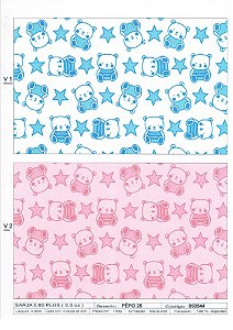 Tecido Flanela Estampado 0,80 Largura PEPO