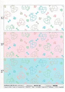 Tecido Flanela Estampado 0,80 Largura PATA