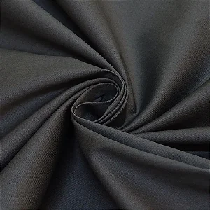 Tecido Sarja Lisa Cinza Chumbo 100% Algodão