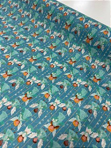 Tecido Tricoline Estampado 100% algodão Digital Anjinhos