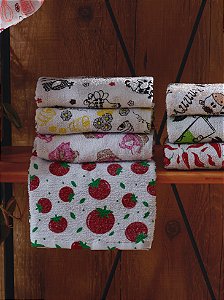 Pano de Copa Felpa Estampado 40 CM X 60 CM / Estampa sortida