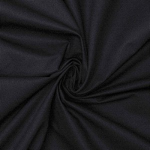 Tecido Sarja 100% algodão Liso Preto