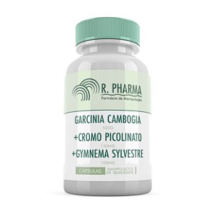 Garcinia Cambogia 500mg + Cromo Picolinato 150mcg+ Gymnema Sylvestre 100mg