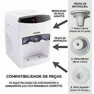 tampa da cuba funil do bebedouro agratto BEM-03