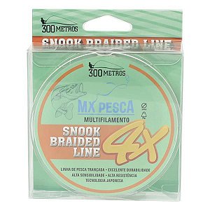 Linha MX Pesca Snook Braided Line 300m 0.12mm - Branco