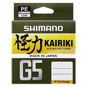 Linha Shimano Kairiki G5 150m Laranja - 15.1lb 0.17mm