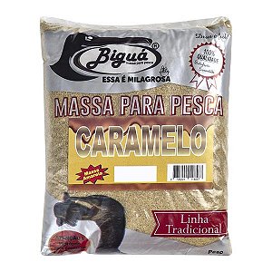 Massa em Pó para Pesca Biguá 500g Amarela - Caramelo