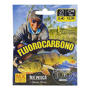 Linha Fluorocarbon MX Uderlan Moraes 5m - 0.60mm