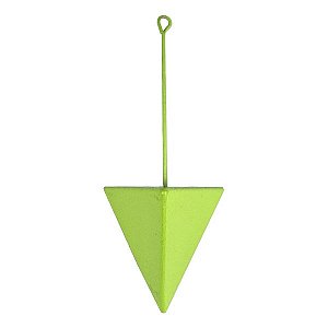 Chumbada Triângulo Verde com Haste - 130g