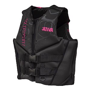 Colete Náutico Homologado Ativa Neoprene Rosa - G