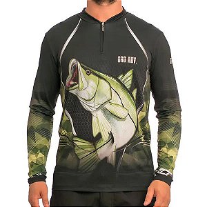 Camiseta Oro Robalo Zíper ML Masculina