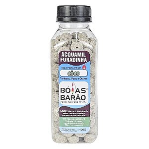 Isca Ração Furada Barão Acquamil 120g Coco