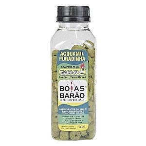 Isca Ração Furada Barão Acquamil 120g Maracujá