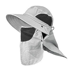 Chapéu com Proteção Albatroz MZ-171 - Cinza Claro