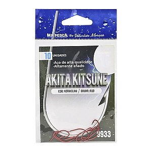 Anzol MX Pesca Akita Kitsune 9933 sem Olhal Red