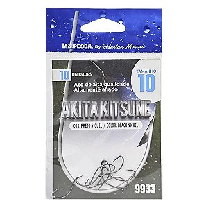 Anzol MX Pesca Akita Kitsune 9933 sem Olhal Black