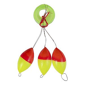 Flutuador Japonês Oval 20mm - 3pçs