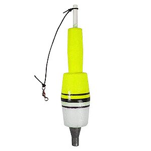 Boia de Arremesso Torpedo Barão 14 Amarelo - 30g
