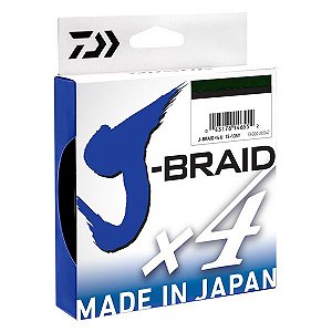 Linha Daiwa J-Braid X4 Verde 135m - 50lb 0.33mm
