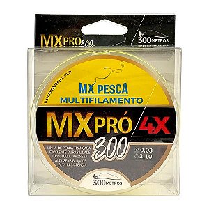 Linha MX Pró 4X 300m Amarela - 0.05mm