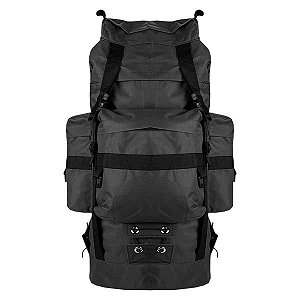 Mochila Militar PQD Nylon 48L - Preta