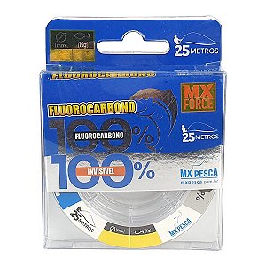 Linha Fluorocarbon MX Pesca 25m - 0.30mm