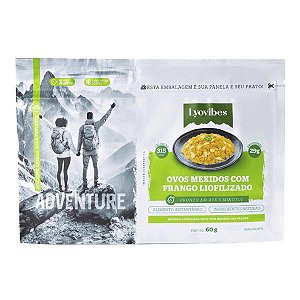 Refeição Ovos Mexidos com Frango Liofilizado Lyovibes 65g