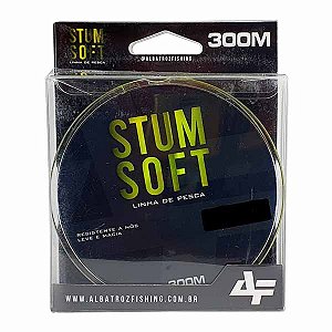 Linha Albatroz Stum Soft 300m Amarela - 0.43mm