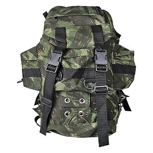 Mochila Militar Mini PQD Nylon 30L - Camuflada EB