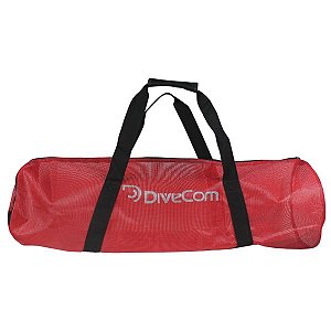 Bolsa de Mergulho Tela Drenante Divecom - Vermelha