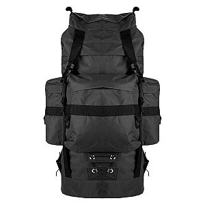 Mochila Militar PQD Lona 48L - Preta