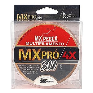 Linha MX Pró 4X 300m Laranja - 0.10mm