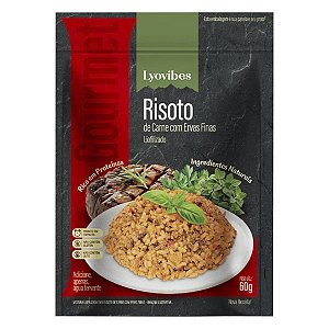 Refeição Lyovibes Risoto de Carne com Ervas Finas 60g
