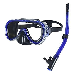 Kit de Mergulho Infantil Fundive Búzios - Azul/Preto