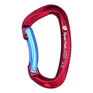Mosquetão Alpen Pass Dude B 25Kn Curvo - Vermelho
