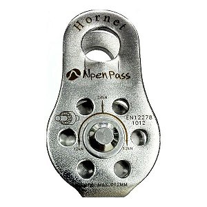 Polia Simples Inox Alpen Pass Hornet 12mm Rolamentada