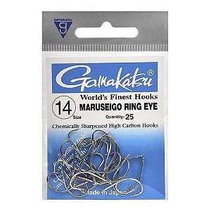Anzol Gamakatsu Maruseigo Ring Eye 25pç