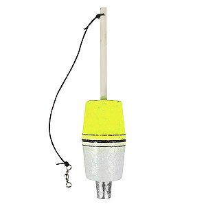Boia de Arremesso Torpedo Barão 13 Amarelo - 30g
