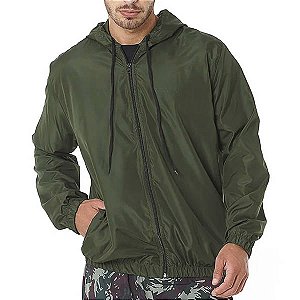 Jaqueta Corta Vento Oro Adventure Verde Militar