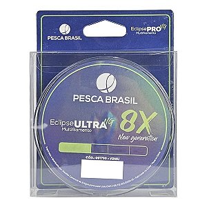 Linha Pesca Brasil Eclipse Ultra 8X 150m Verde - 0.14mm
