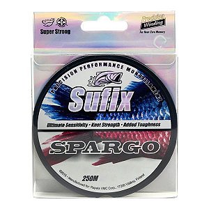 Linha Sufix Spargo 250m Incolor - 0.18mm