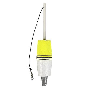 Boia de Arremesso Torpedo Barão 15 Amarelo - 40g