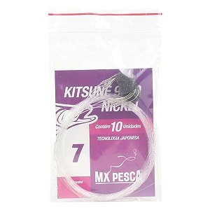 Anzol MX Pesca Kitsune Nickel Empatado