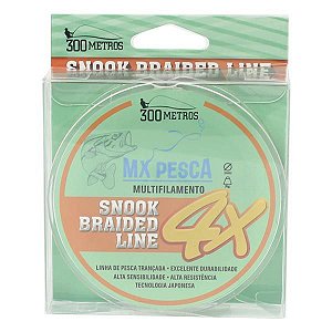 Linha MX Pesca Snook Braided Line 300m 0.08mm - Branco