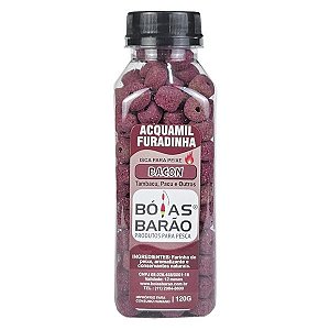 Isca Ração Furada Barão Acquamil 120g Bacon