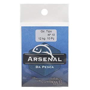 Anzol Arsenal da Pesca OffSet EWG Black Nickel - 10pçs 6/0