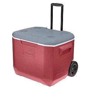 Caixa Térmica Coleman com Rodas 50QT 47.3L - Vermelho