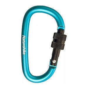 Mini Mosquetão Chaveiro Naturehike Screw 6cm - Azul